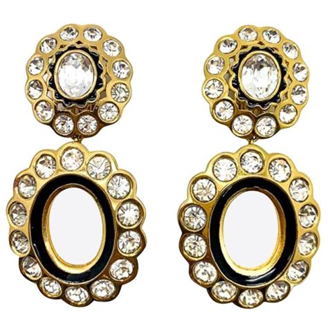 dior gold dangle earrings|Dior look alike earrings.